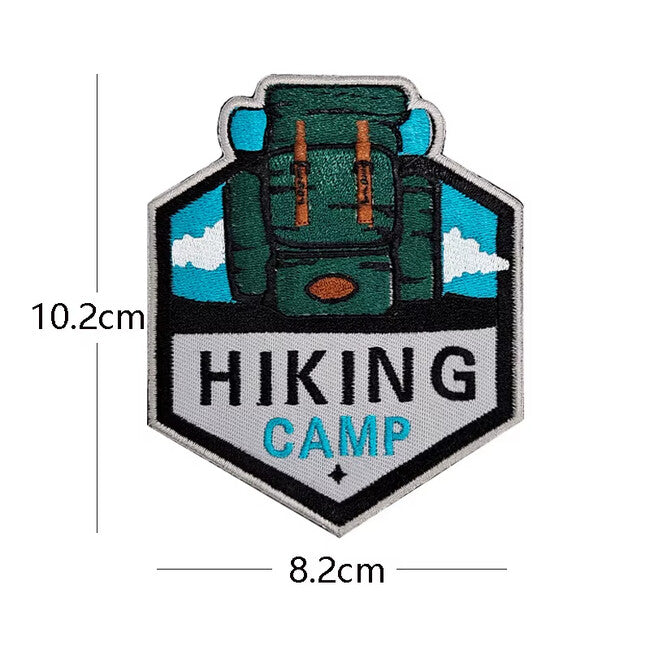 WARAGOD Mountain Camping 10 gestickter aufnäher