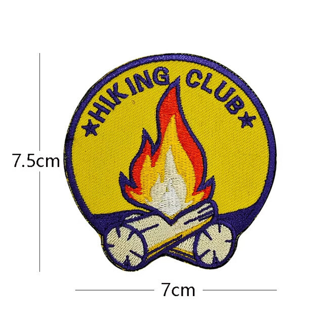 WARAGOD Mountain Camping 12 gestickter aufnäher