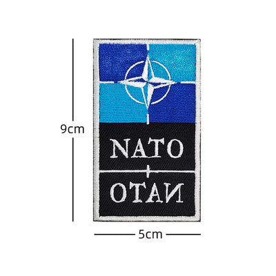 Klettaufnäher NATO, UN