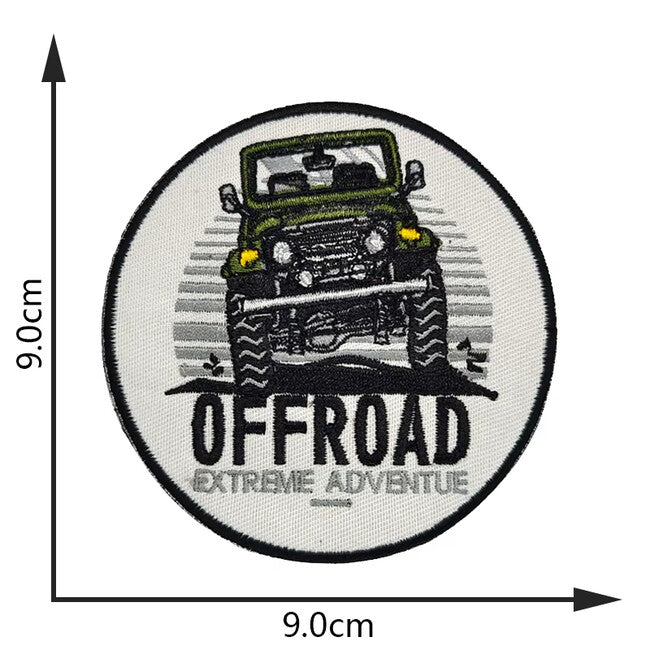 WARAGOD Gestickter Aufnäher Off Road Extreme Adventure