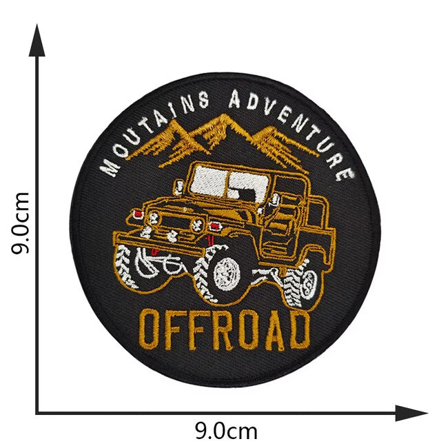 WARAGOD Gestickter Aufnäher Off Road Mountain Adventure