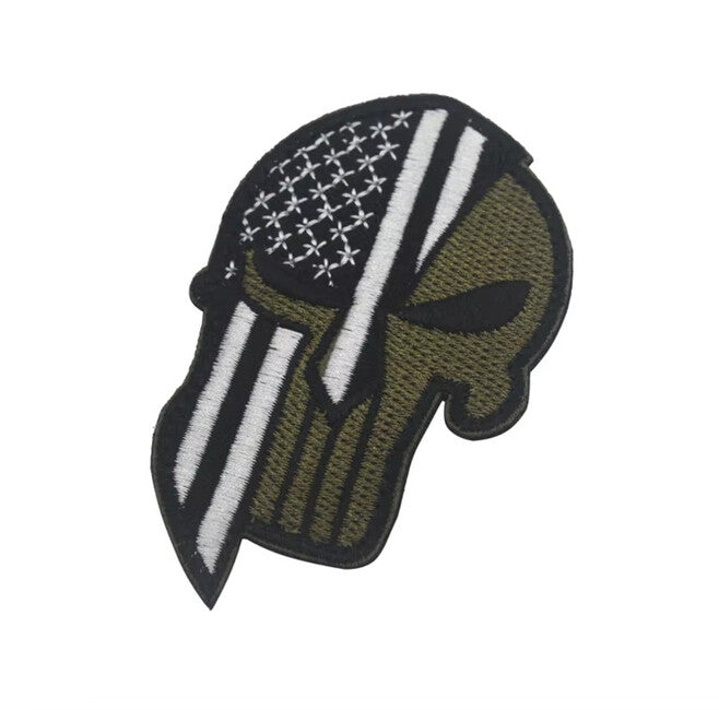 WARAGOD Aufnäher Punisher, USA schwarz