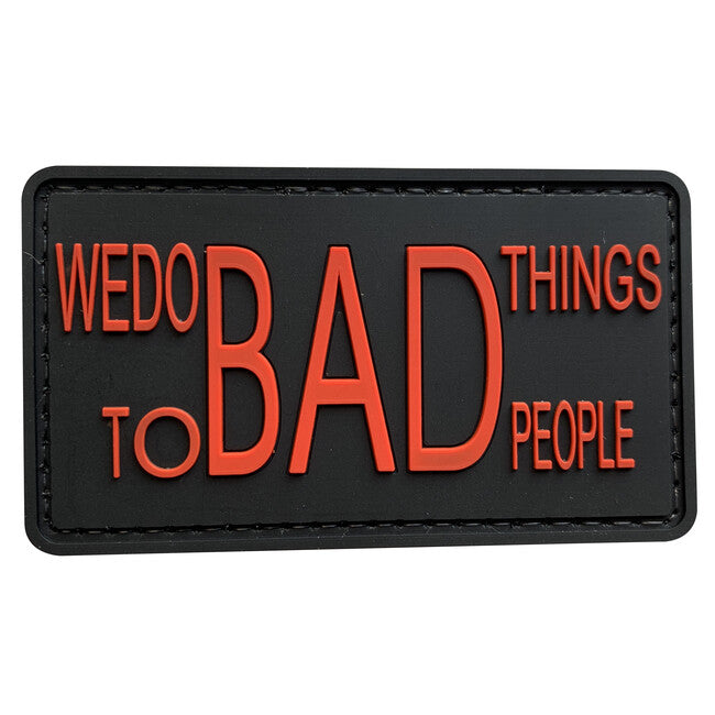 WARAGOD We do BAD Things PVC Applikation, rot