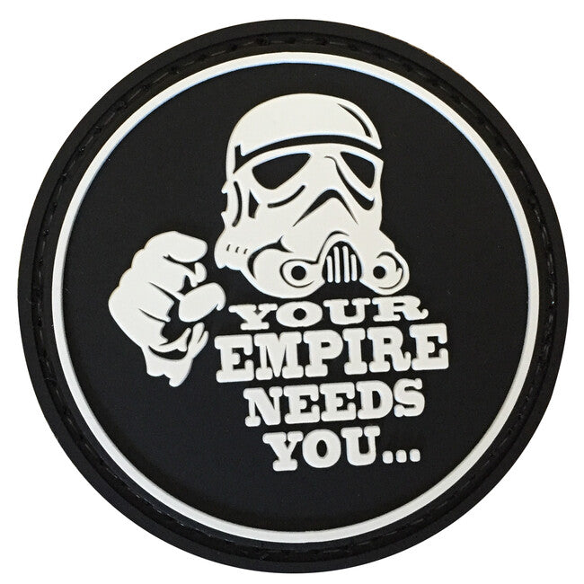 WARAGOD Your empire needs you PVC Applikation, schwarz