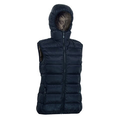 Warmpeace Yuba Lady Weste, schwarz/braun