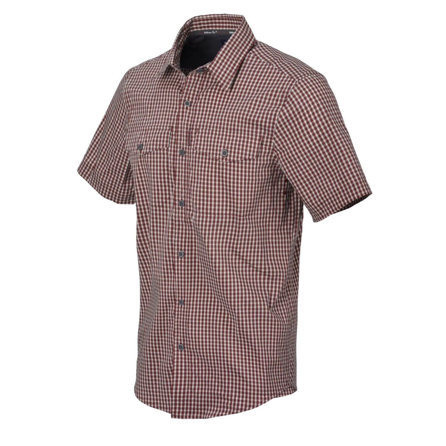 Helikon-Tex Covert Concealed Carry košeľa taktická s krátkym rukávom, Dirt Red Checkered