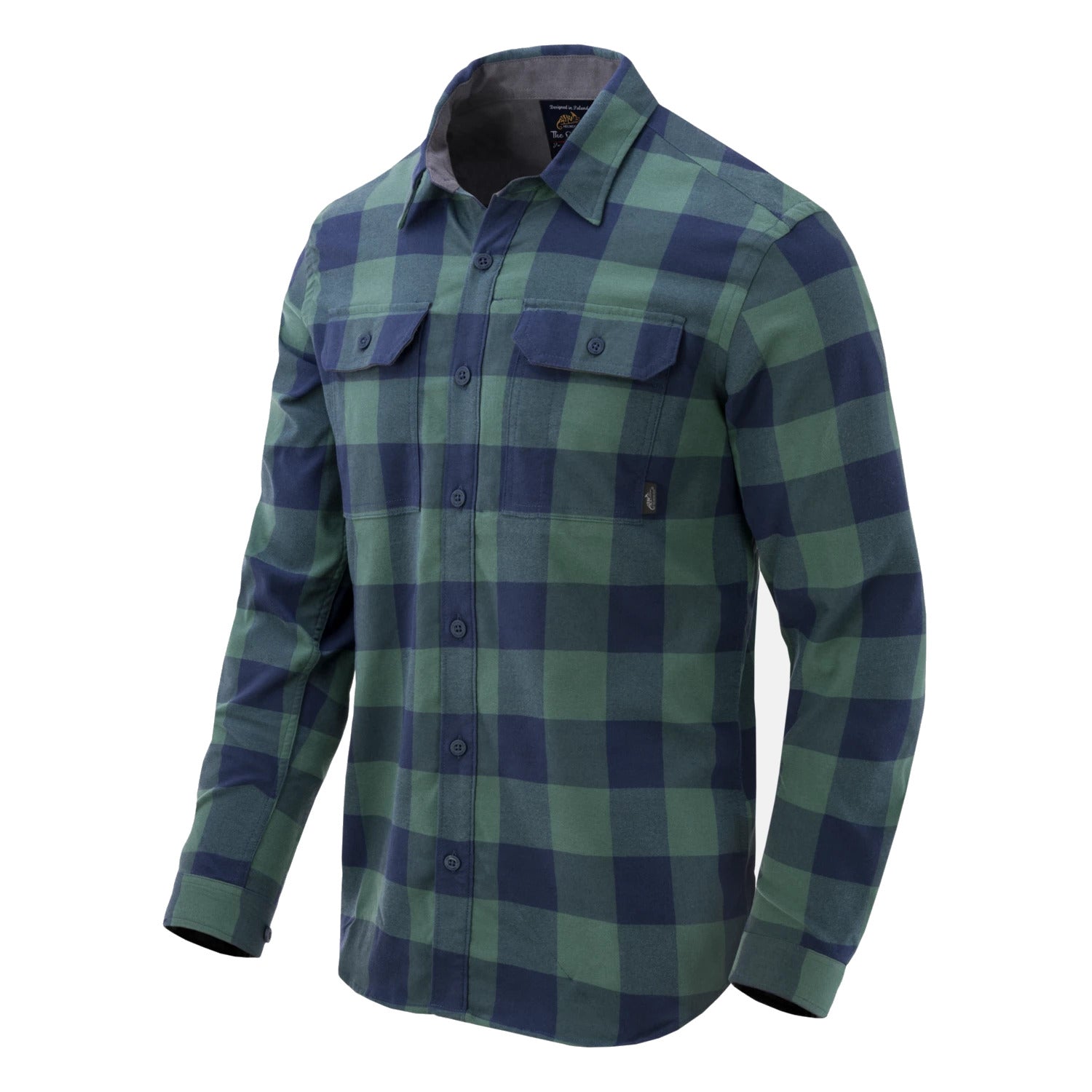 Helikon-Tex GreyMan košeľa Moss Green Checkered