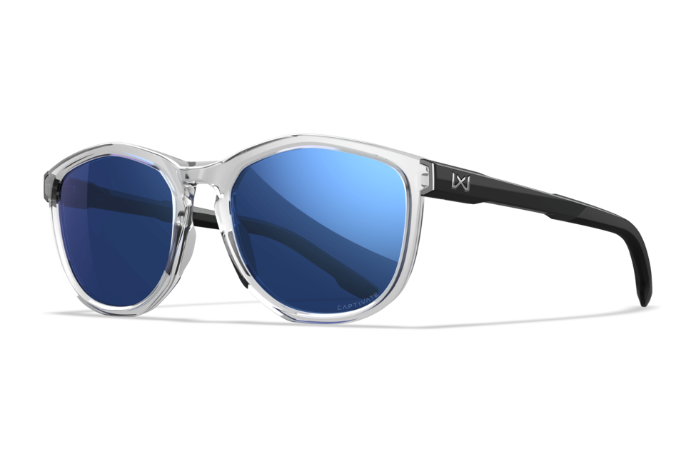 Wiley X Bravo slnečné okuliare, Clear / CAPTIVATE™ Polarized Blue Mirror