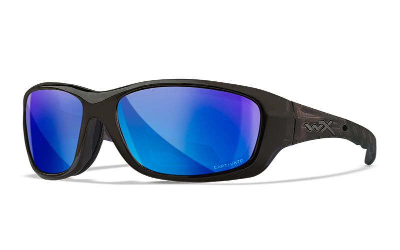 WILEY X GRAVITY Polarisierte Spiegel - Sonnenbrille, blau