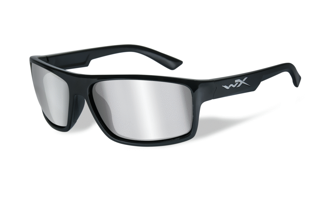 Wiley X Peak polarisierte Brille, grey silver flash mirror