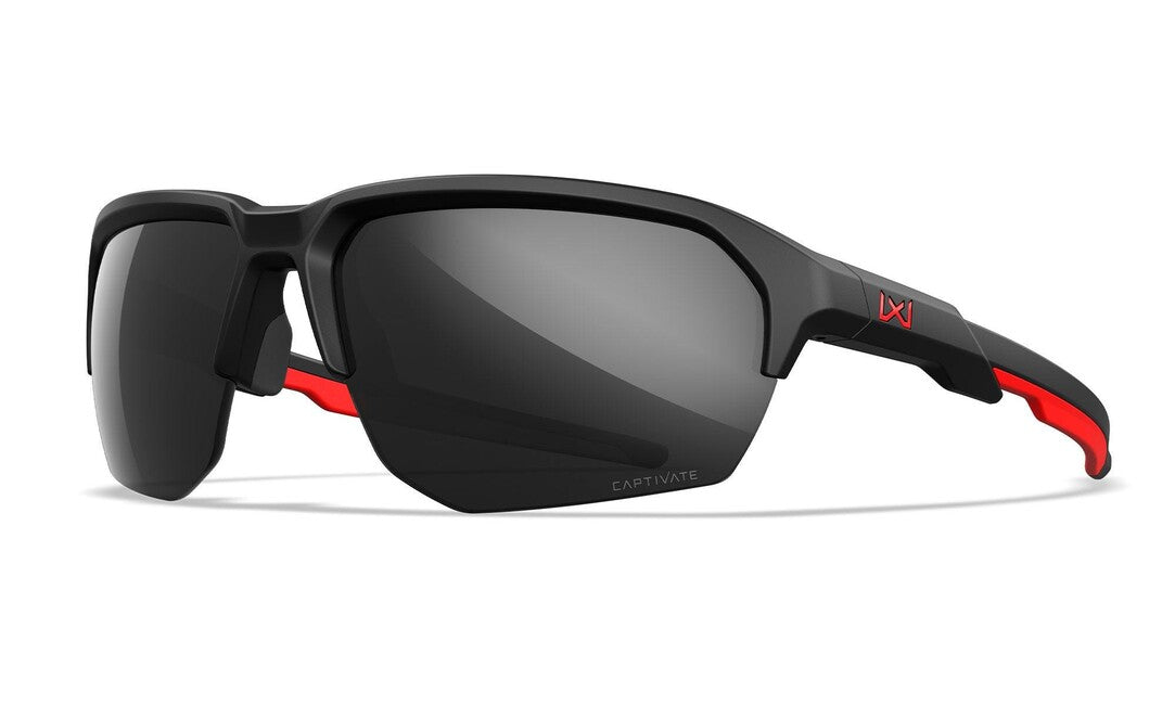 WILEY X Jakl, Captivate Black Mirror/Matte Black/Red