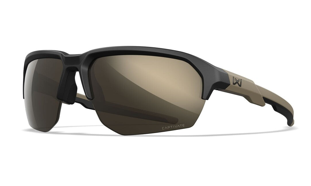 WILEY X Jakl Sonnenbrille Captivate Tungsten Mirror/ Matte Black/Tan