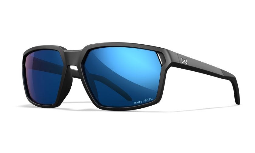 WILEY X Sierra Captivate Polarized Blau Spiegel, matte black