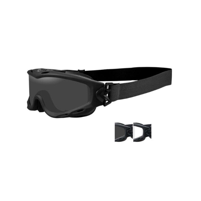 WILEY X SPEAR taktische brille - rauch- + klare gläser / mattschwarzer rahmen