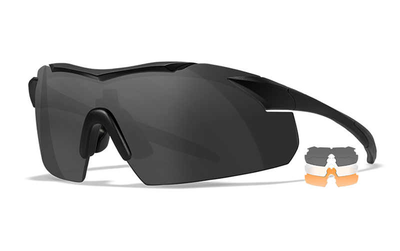 WILEY X VAPOR 2.5 Brille mit austauschbaren Gläsern, schwarz