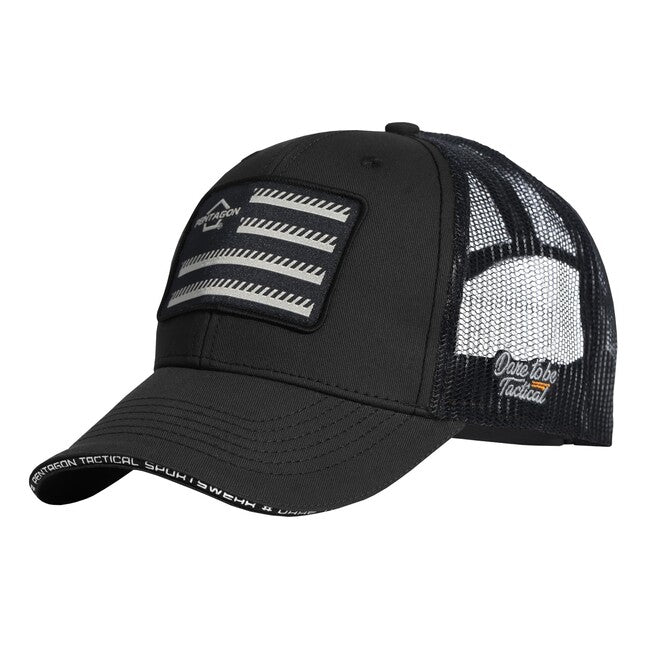 Pentagon Cap Wills Truckers Twill- FG, schwarz