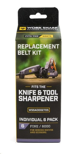 Work Sharp P6000 Ersatzschleifband zum Schärfer WSKTS-I 6-Pack, 6-Pack
