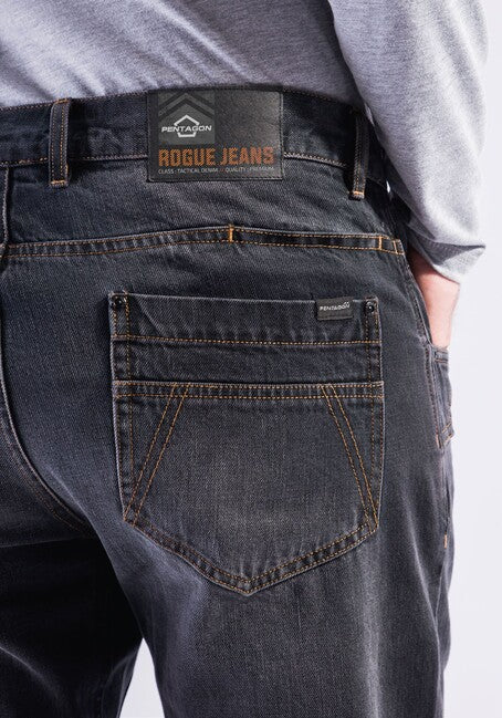 Pentagon Jeans- Hose Tactical Rogue Jeans, schwarz
