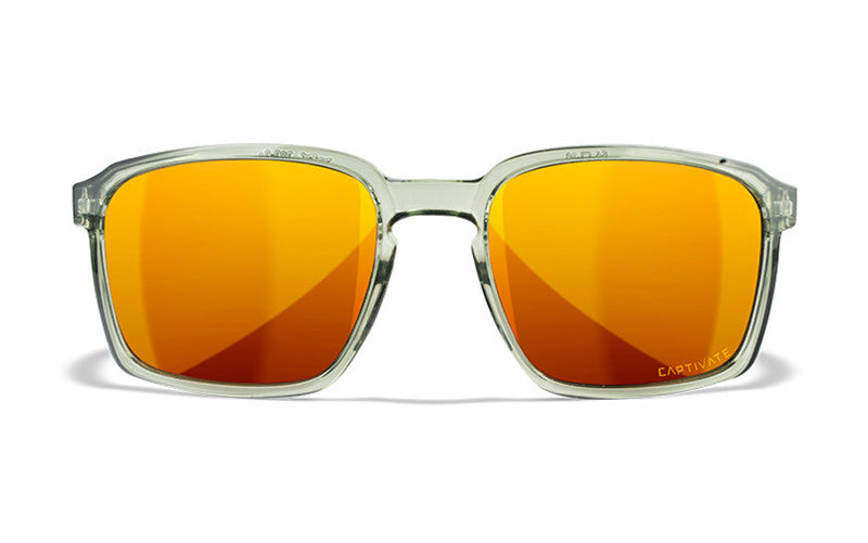 Wiley X Alfa Sunglasses Polarized, Bronze