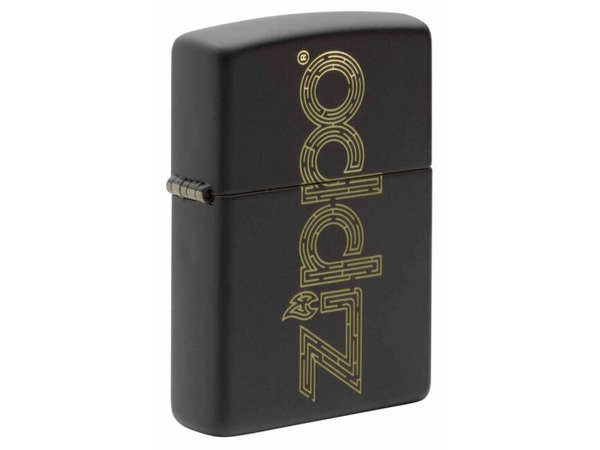 Zippo Beschriftung Benzinfeuerzeug, schwarz