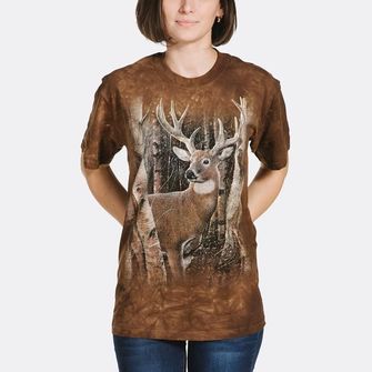 The Mountain 3D Hirsch im Wald -T-Shirt, Unisex