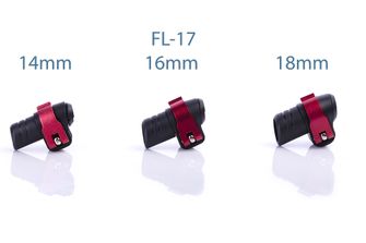 Warp ND - Flip-Lock Mechanik FL-17 schwarzer Kunststoff/roter ALU Hebel/rote Mutter, für Durchmesser 14mm