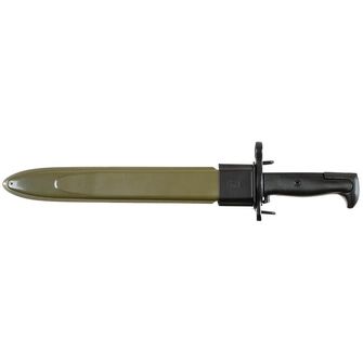 MFH Amerikanisches M1 Bajonett, Kunststoffgriff, Holster, schwarz
