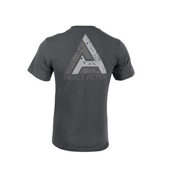 Direct Action® T-Shirt Logo D.A. PL Flag (#1) - Cotton - Shadow Grey