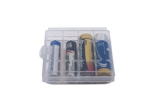 BasicNature Batteriebox für 4 Batterien transparent
