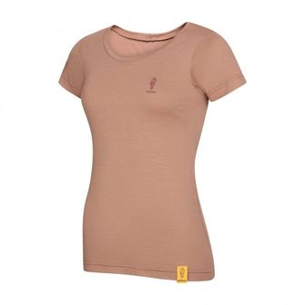 Patizon Kurzarm-T-Shirt für Frauen aus Merino, Clove
