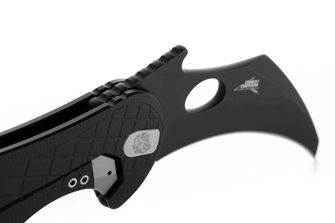 Lionsteel-Messer Typ KARAMBIT, entwickelt in Zusammenarbeit mit Emerson Design. L.E. ONE 1 A BB Schwarz/Chemisch Schwarz