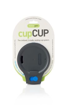 humangear CupCUP Hiking Cup 2in1 mit integrierter Extratasse und Deckel anthrazitblau