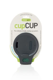 humangear CupCUP Wandertasse 2in1 mit integrierter Extratasse und Deckel kohlgrün
