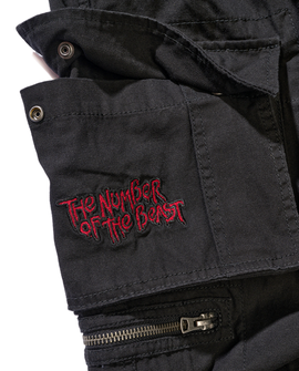 Brandit Iron Maiden Savage Shorts The Number of The Beast schwarz Edition, schwarz