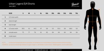 Brandit Urban Legend 3/4 Shorts, anthrazit