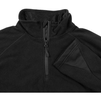 MFH Troyer Langarm-Fleece-T-Shirt, schwarz