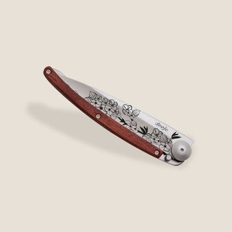Deejo-Schließmesser Tattoo Cherry Blossom coralwood
