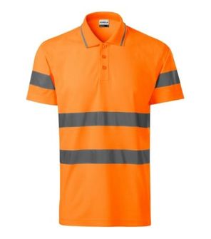 Rimeck HV Runway Warnsicherheits-Poloshirt, Fluoreszierend Warnorange
