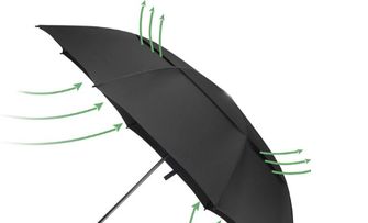 Origin Outdoors Wind-Trek Compact Windproof Regenschirm M Schwarz