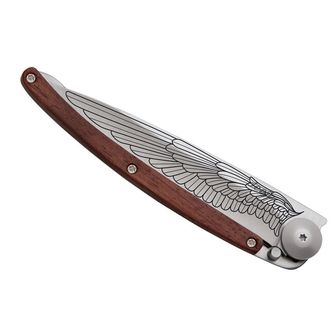 Deejo-Schließmesser Tattoo Wing coralwood
