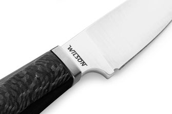 Lionsteel Messer mit feststehender Klinge und Kohlefasergriff WILLY WL1 CF