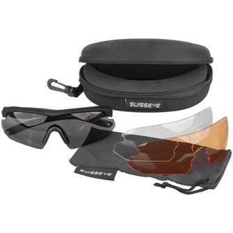 Swiss Eye® Nighthawk taktische Schutzbrille, schwarz