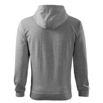 Malfini Trendy zipper Herren-Sweatshirt, grau, 300g/m2