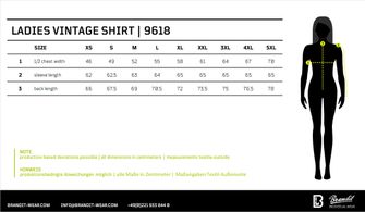 Brandit Women&#039;s Vintage Langarm-Shirt, Schwarz