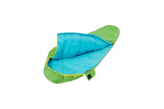 Grüezi-Sack Kids Bunter Grüezi Kinderschlafsack Gecko grün