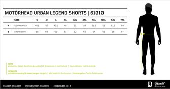 Brandit Motörhead Urban Legend Shorts, schwarz