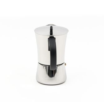 BasicNature Espresso-Kaffeemaschine aus Edelstahl für 9 Tassen