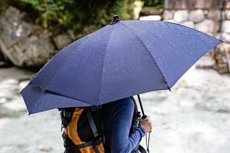 EuroSchirm Swing Backpack Rucksack Regenschirm Regenschutz blau