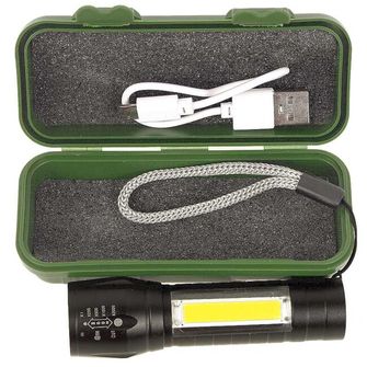 LED-Mini-USB-Taschenlampe, schwarz