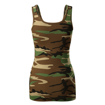 DRAGOWA Damen-Top army girl, Camouflage 180g/m2